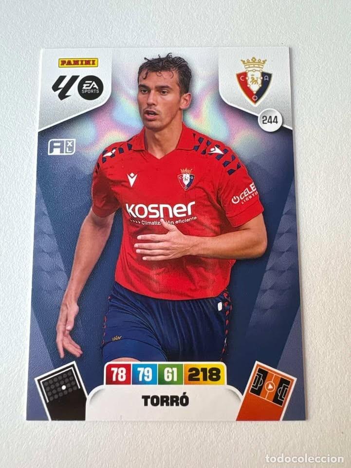 Cromos de f&uacute;tbol: Carta Torr&oacute; Osasuna 244Adrenalyn 2025-26