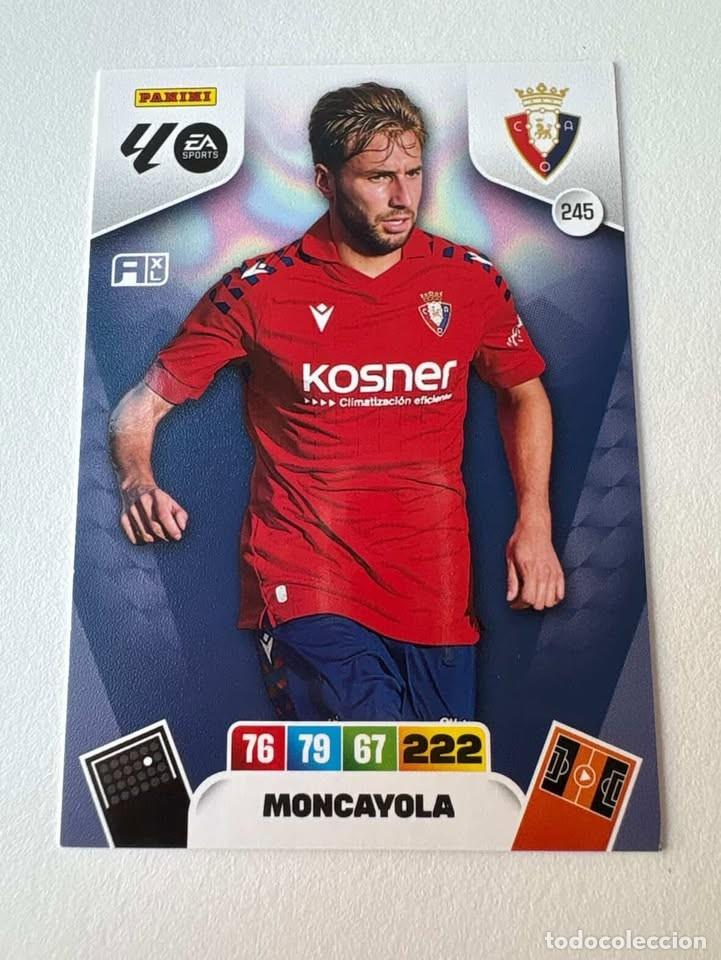 Cromos de f&uacute;tbol: Carta Moncayola Osasuna 245 Adrenalyn 2025-26