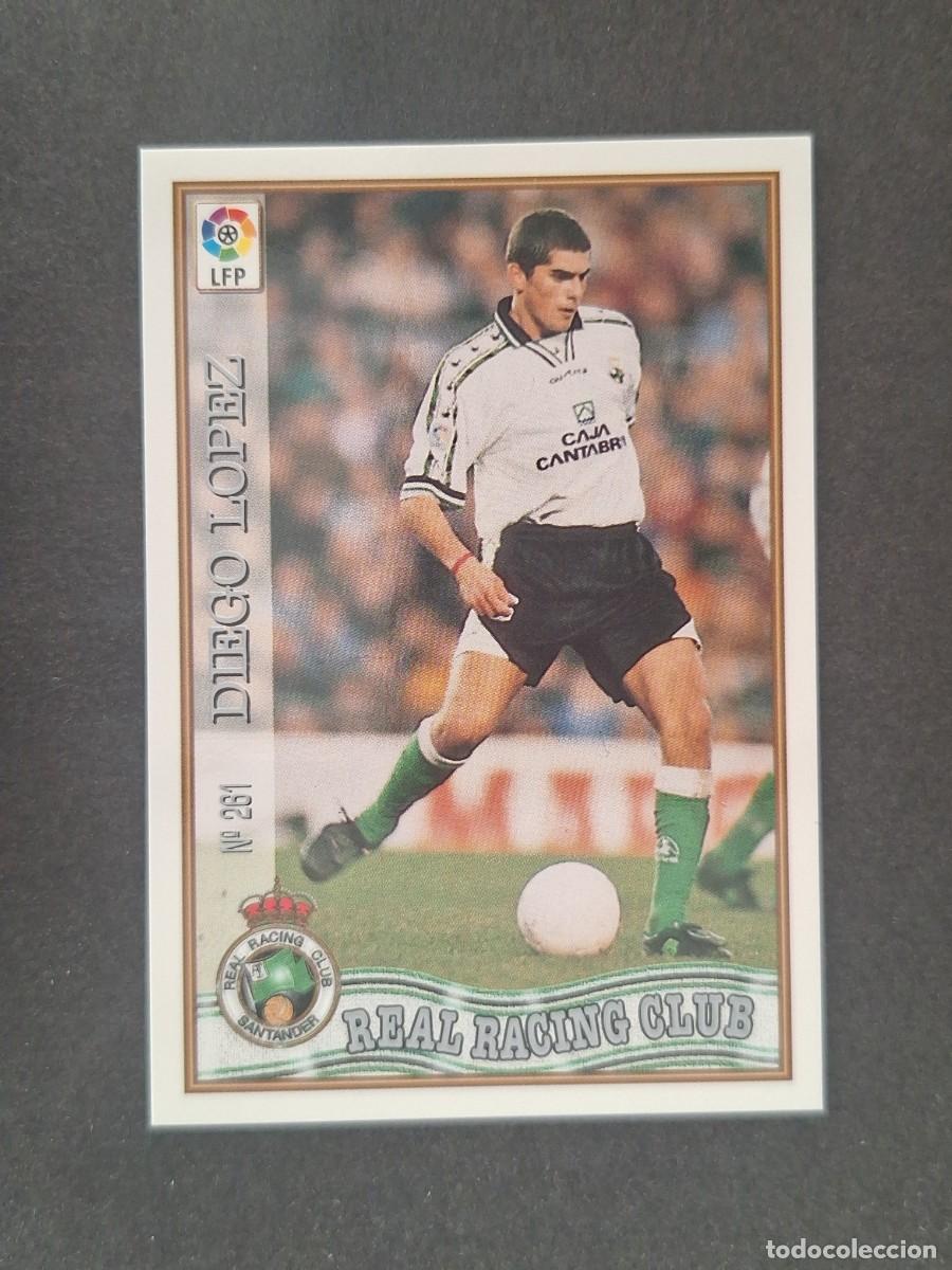 Cromos de f&uacute;tbol: L1 DIEGO LOPEZ RACING DE SANTANDER 261 MUNDICROMO LAS FICHAS DE LA LIGA 1997 1998 97 98