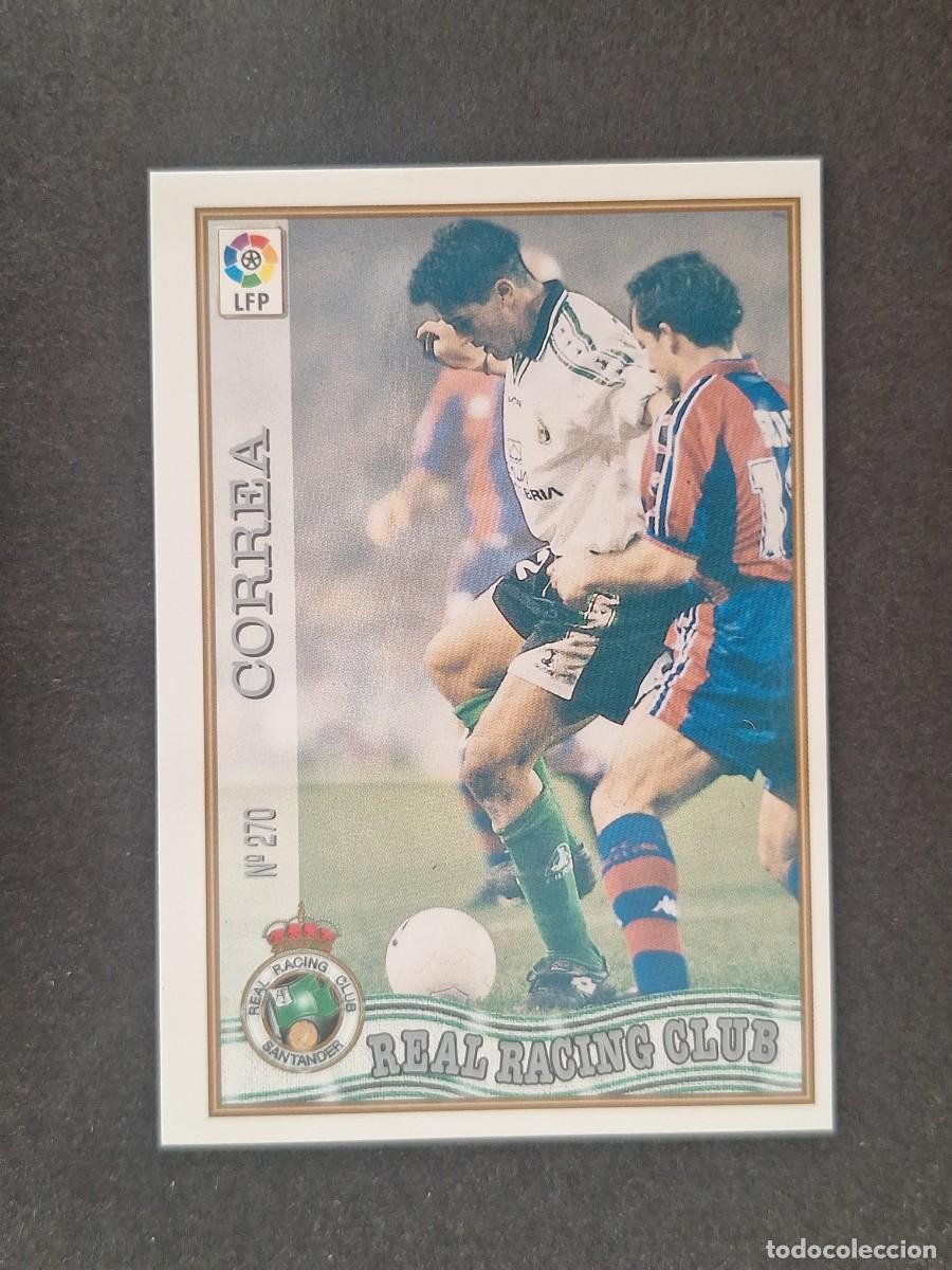 Cromos de f&uacute;tbol: L1 CORREA RACING DE SANTANDER 270 MUNDICROMO LAS FICHAS DE LA LIGA 1997 1998 97 98