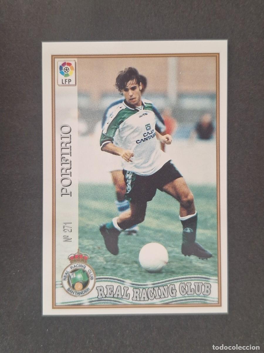 Cromos de f&uacute;tbol: L1 PORFIRIO RACING DE SANTANDER 271 MUNDICROMO LAS FICHAS DE LA LIGA 1997 1998 97 98
