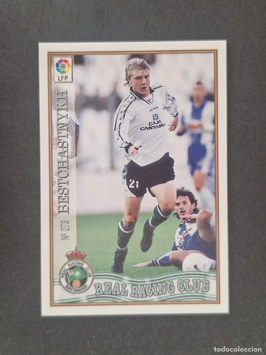 Cromos de f&uacute;tbol: L1 BESTCHASTNYKH RACING DE SANTANDER 273 MUNDICROMO LAS FICHAS DE LA LIGA 1997 1998 97 98
