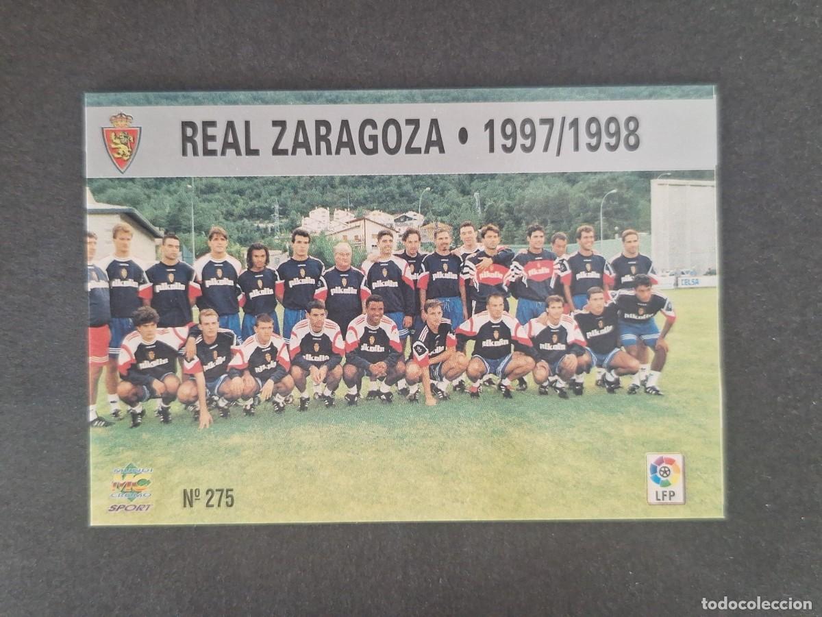 Fu&szlig;ball-Sticker: L1 EQUIPO REAL ZARAGOZA 275 MUNDICROMO LAS FICHAS DE LA LIGA 1997 1998 97 98