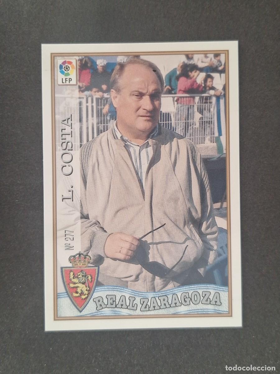 Fu&szlig;ball-Sticker: L1 LUIS COSTA ENTRENADOR REAL ZARAGOZA 277 MUNDICROMO LAS FICHAS DE LA LIGA 1997 1998 97 98