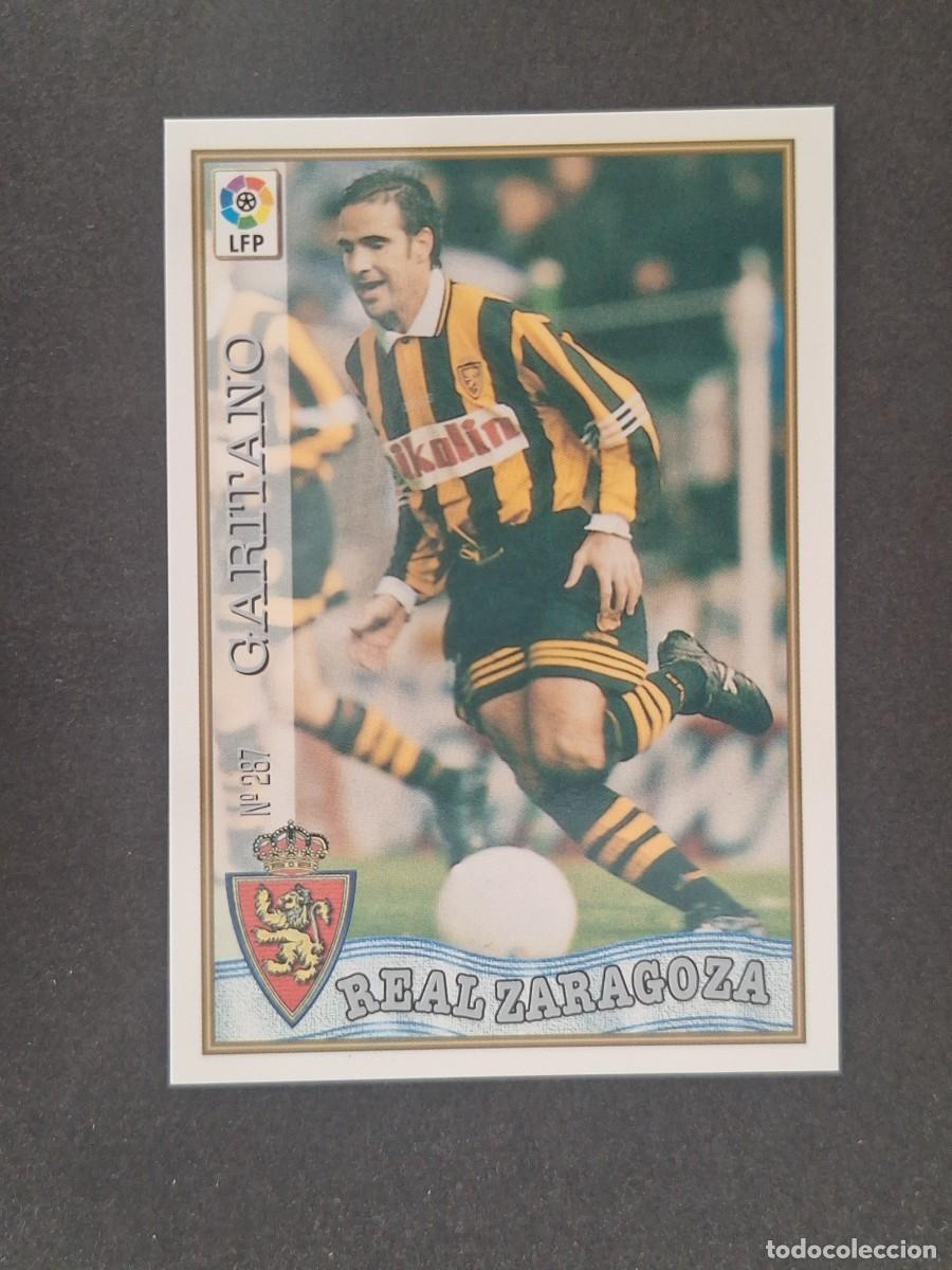 Cromos de f&uacute;tbol: L1 GARITANO REAL ZARAGOZA 287 MUNDICROMO LAS FICHAS DE LA LIGA 1997 1998 97 98