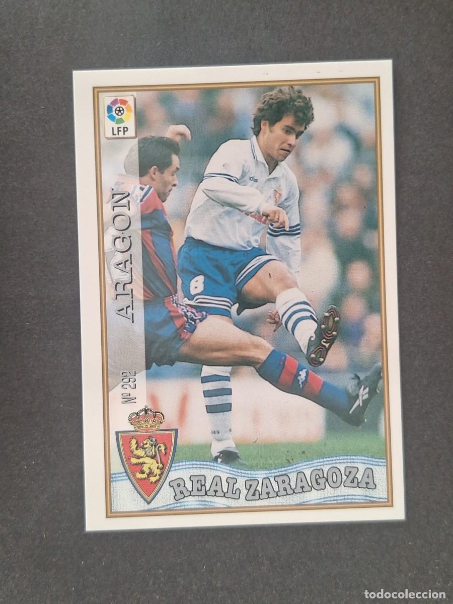 Cromos de f&uacute;tbol: L1 ARAGON REAL ZARAGOZA 292 MUNDICROMO LAS FICHAS DE LA LIGA 1997 1998 97 98