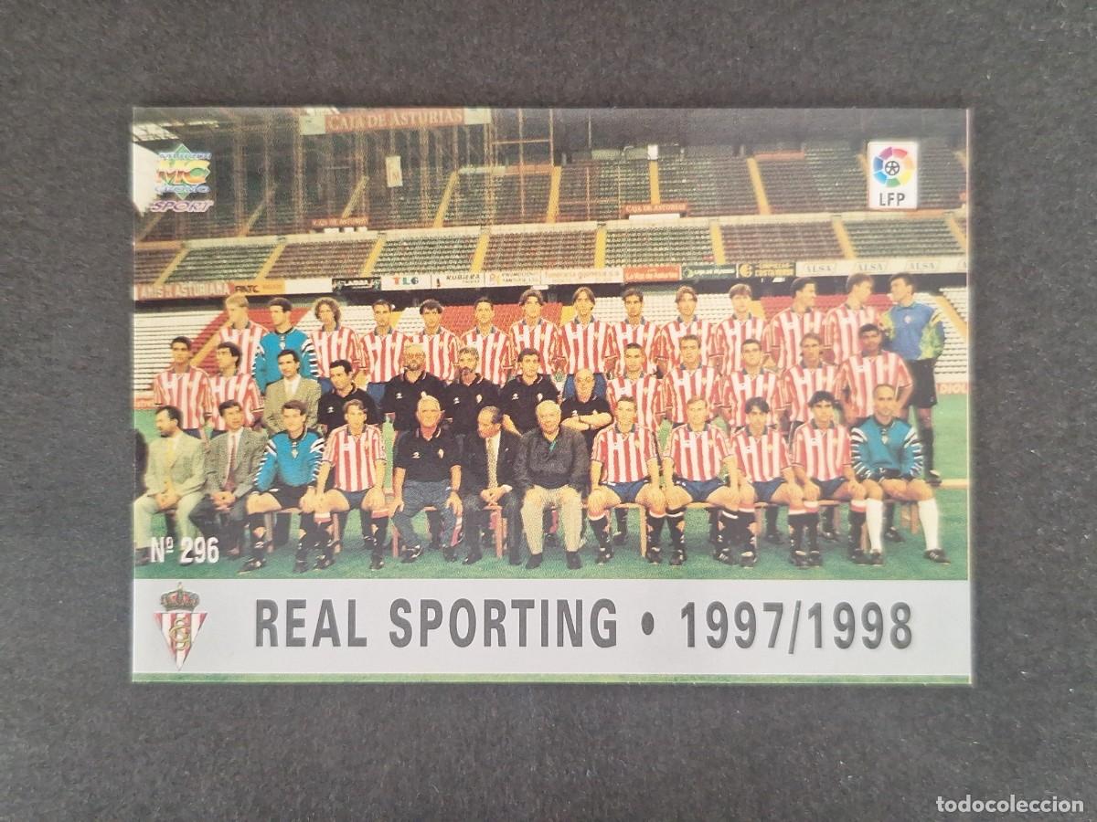 Cromos de f&uacute;tbol: L1 EQUIPO SPORTING DE GIJON 296 MUNDICROMO LAS FICHAS DE LA LIGA 1997 1998 97 98