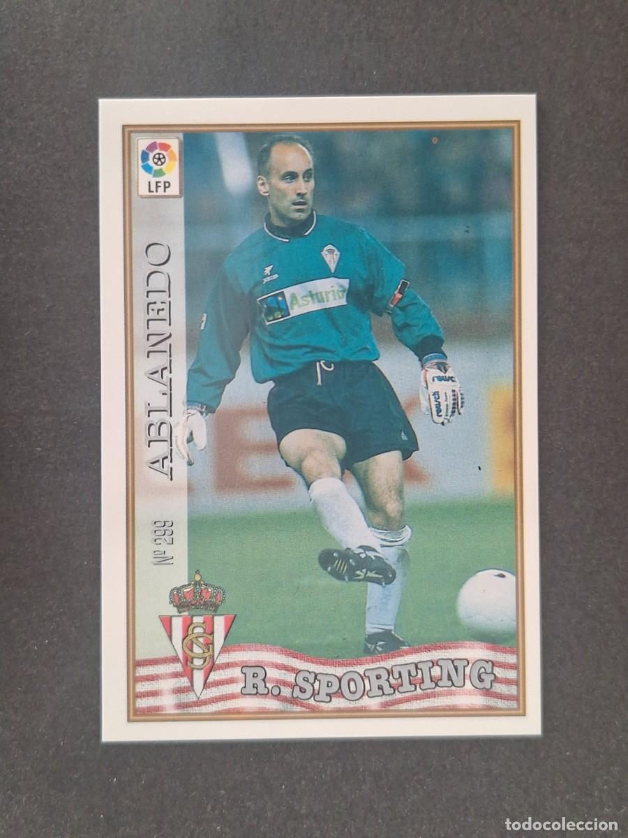 Cromos de f&uacute;tbol: L1 ABLANEDO SPORTING DE GIJON 299 MUNDICROMO LAS FICHAS DE LA LIGA 1997 1998 97 98