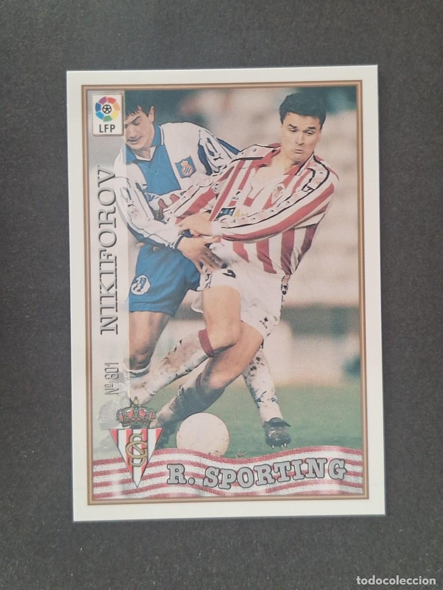 Cromos de f&uacute;tbol: L1 NIKIFOROV SPORTING DE GIJON 301 MUNDICROMO LAS FICHAS DE LA LIGA 1997 1998 97 98