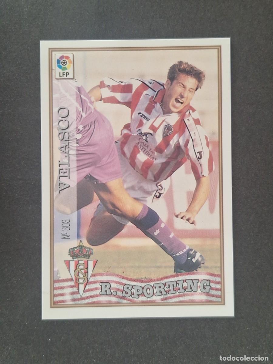 Cromos de f&uacute;tbol: L1 VELASCO SPORTING DE GIJON 303 MUNDICROMO LAS FICHAS DE LA LIGA 1997 1998 97 98