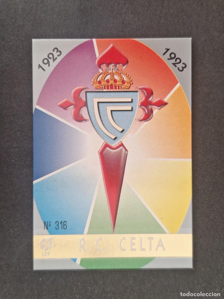 Cromos de f&uacute;tbol: L1 ESCUDO CELTA DE VIGO 316 MUNDICROMO LAS FICHAS DE LA LIGA 1997 1998 97 98