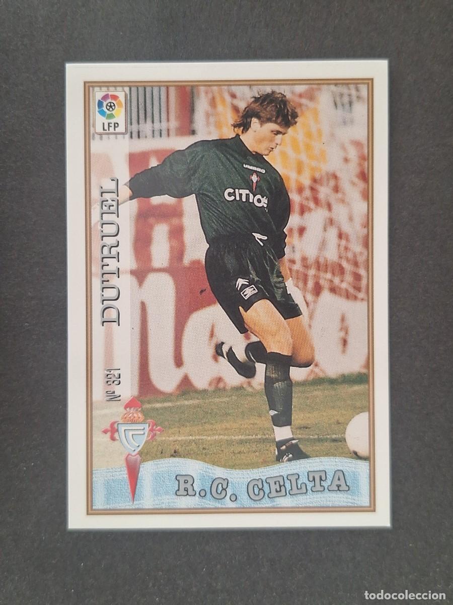 Cromos de f&uacute;tbol: L1 DUTRUEL CELTA DE VIGO 321 MUNDICROMO LAS FICHAS DE LA LIGA 1997 1998 97 98
