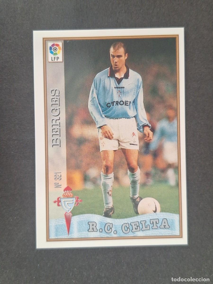 Cromos de f&uacute;tbol: L1 BERGES CELTA DE VIGO 321 MUNDICROMO LAS FICHAS DE LA LIGA 1997 1998 97 98