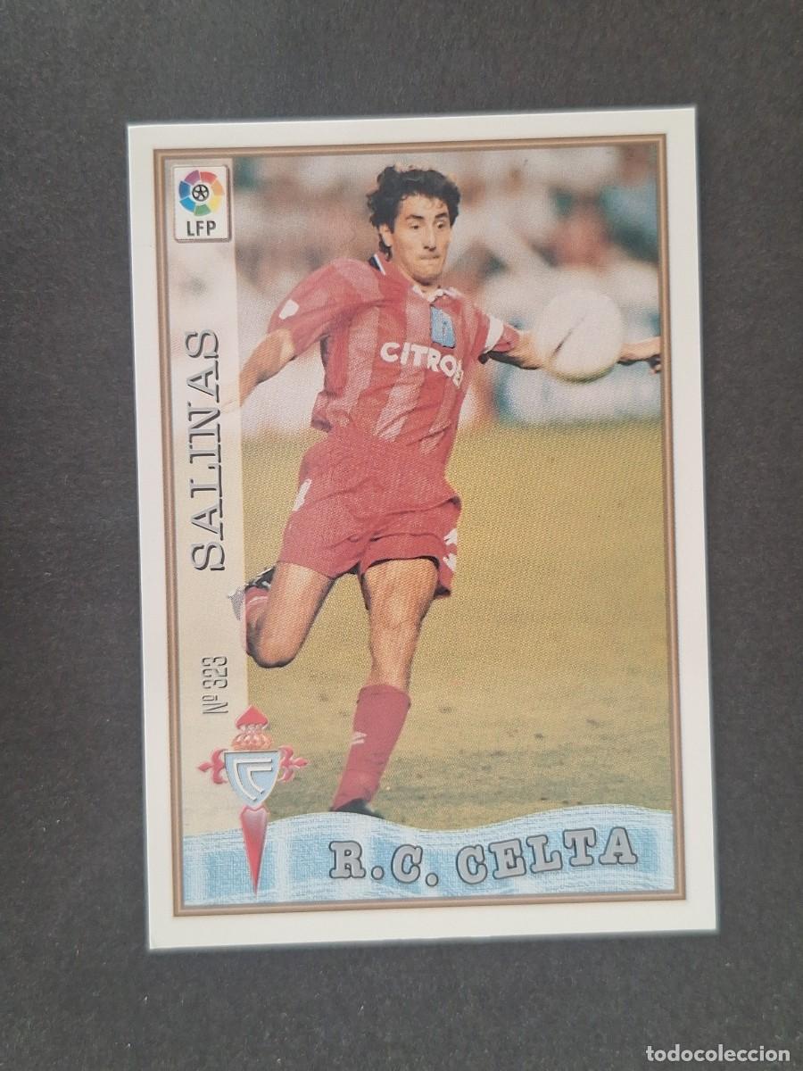 Cromos de f&uacute;tbol: L1 SALINAS CELTA DE VIGO 323 MUNDICROMO LAS FICHAS DE LA LIGA 1997 1998 97 98