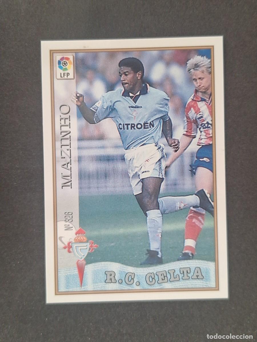 Cromos de f&uacute;tbol: L1 MAZINHO CELTA DE VIGO 326 MUNDICROMO LAS FICHAS DE LA LIGA 1997 1998 97 98