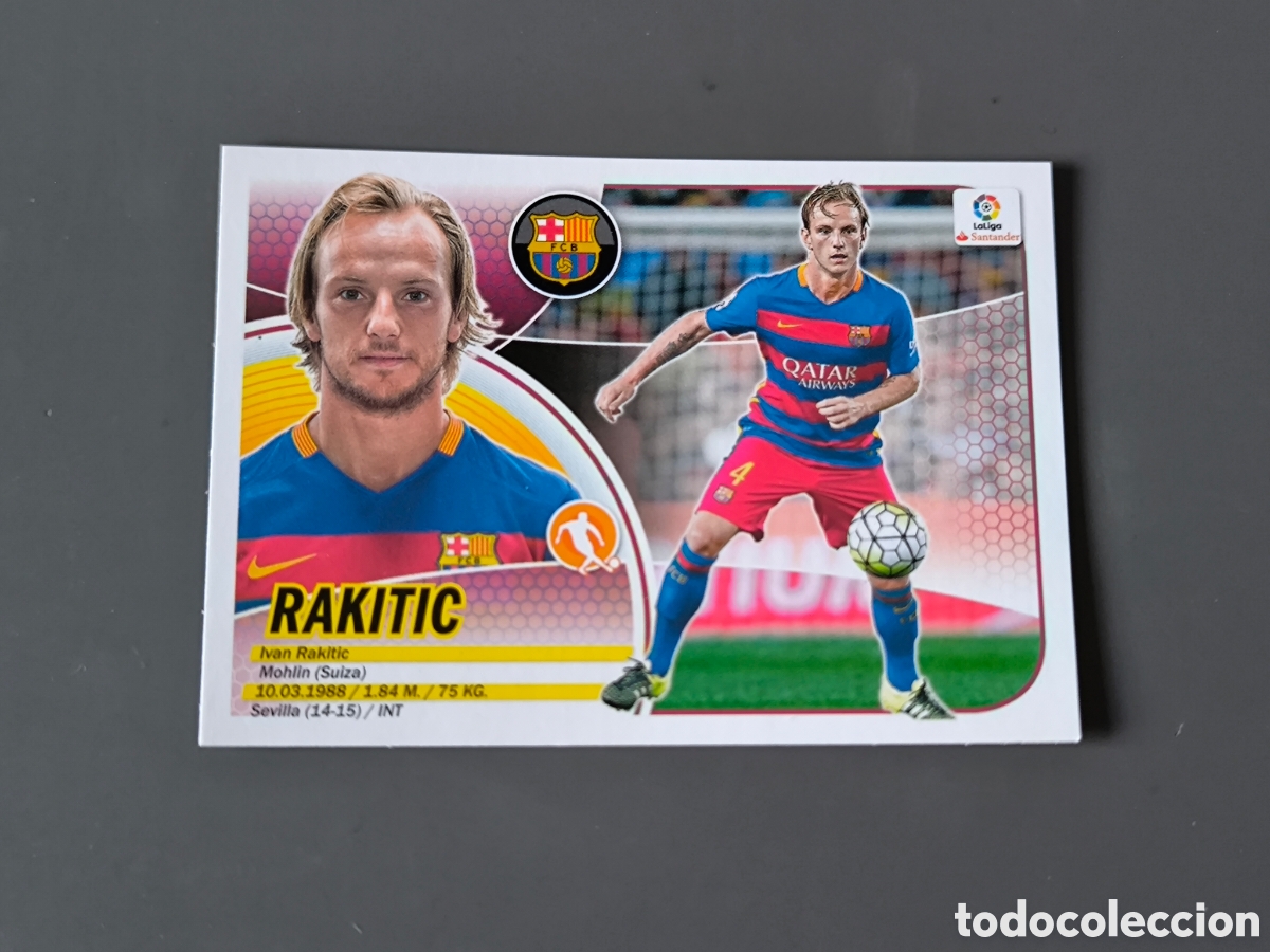 Cromos de f&uacute;tbol: RAKITIC 9 FC Barcelona Liga Este 16 17