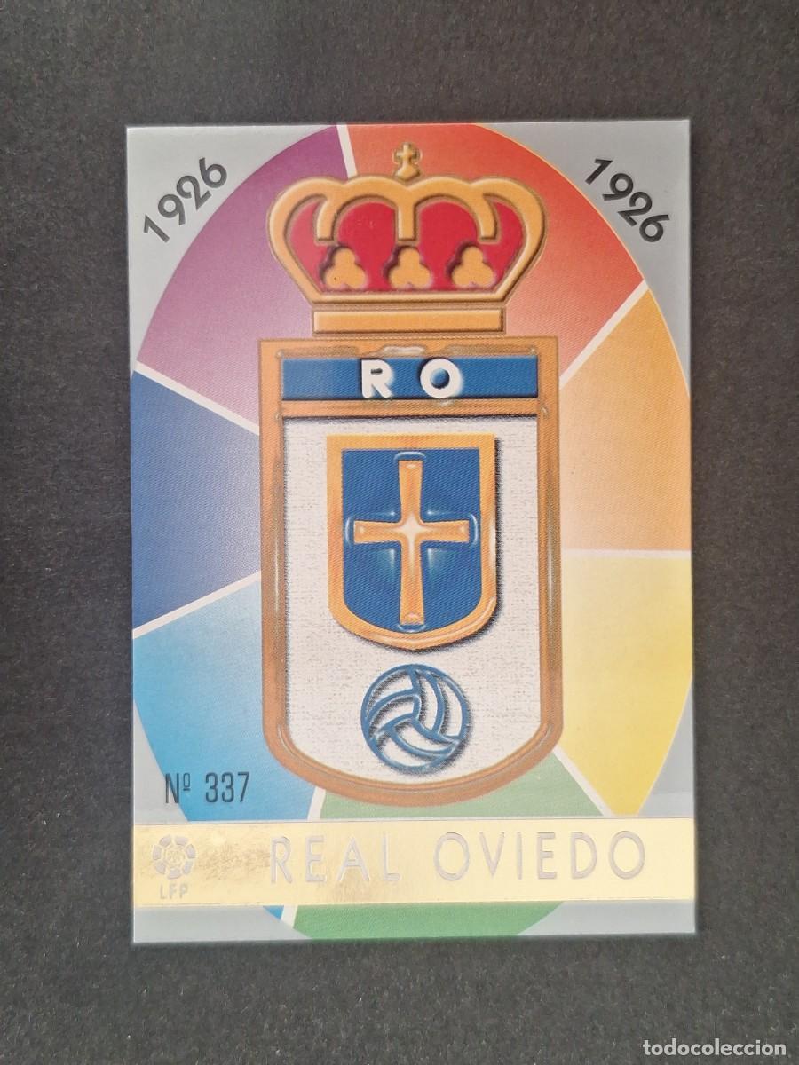 Cromos de f&uacute;tbol: L1 ESCUDO REAL OVIEDO 337 MUNDICROMO LAS FICHAS DE LA LIGA 1997 1998 97 98