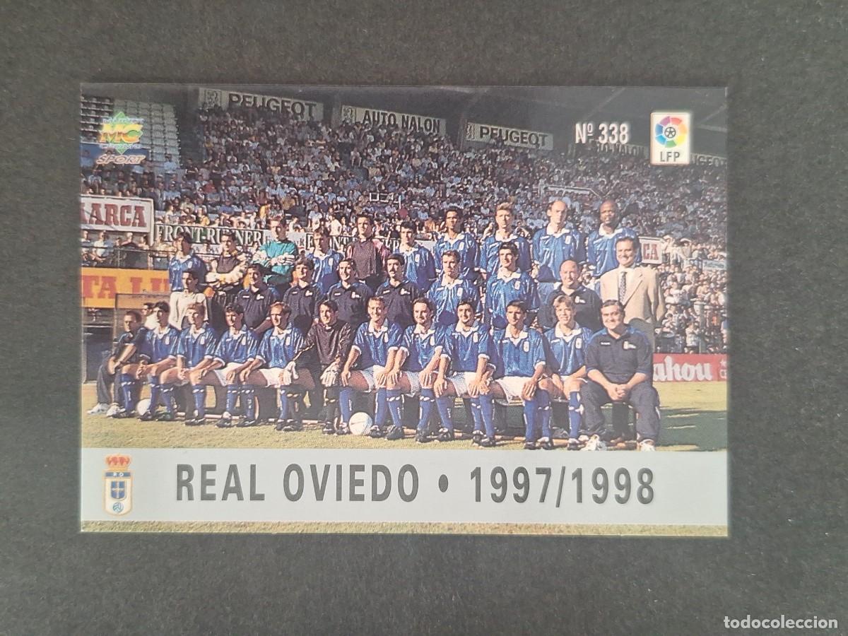 Cromos de f&uacute;tbol: L1 EQUIPO REAL OVIEDO 338 MUNDICROMO LAS FICHAS DE LA LIGA 1997 1998 97 98