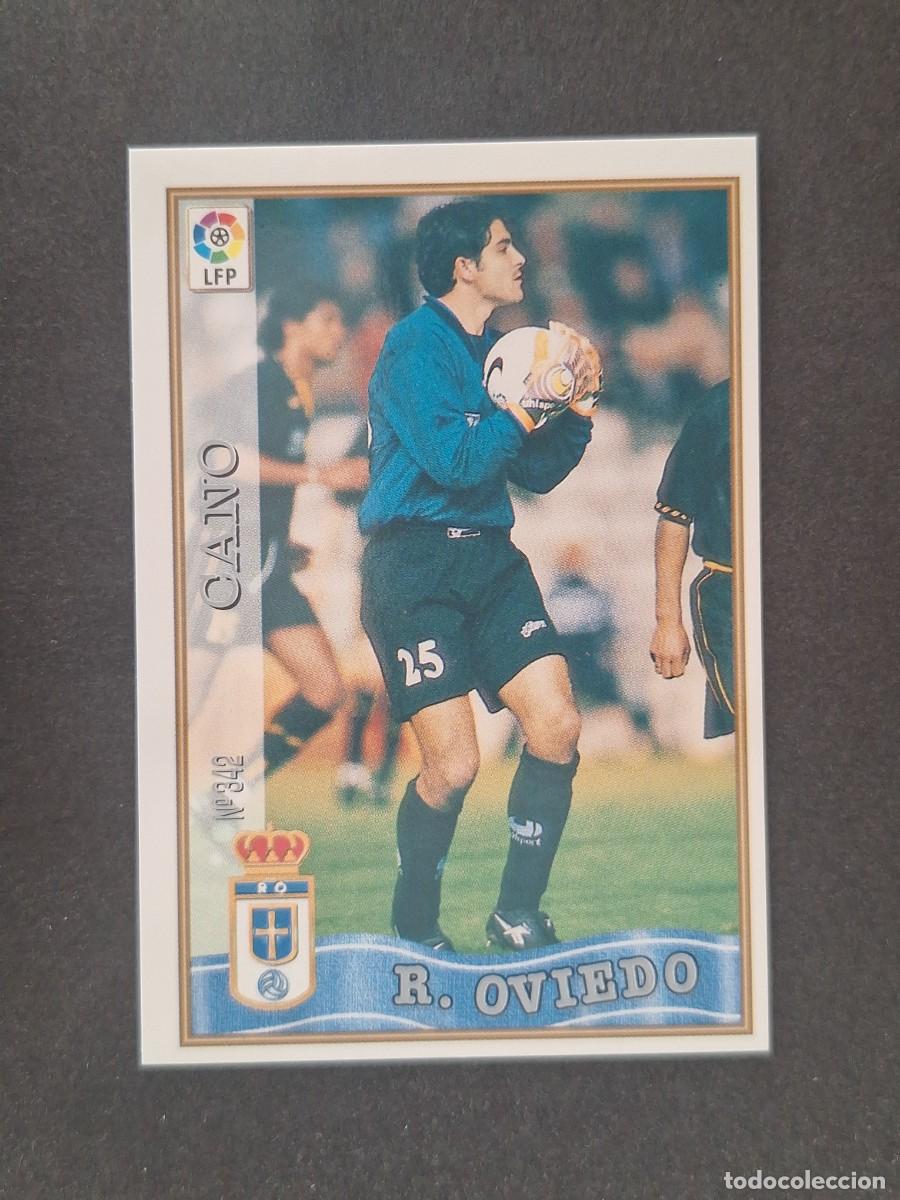 Cromos de f&uacute;tbol: L1 CANO REAL OVIEDO 342 MUNDICROMO LAS FICHAS DE LA LIGA 1997 1998 97 98