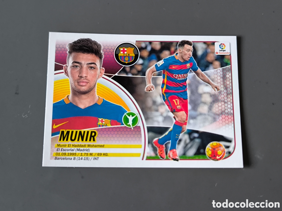 Figurine di Calcio: MUNIR 13 B FC Barcelona Liga Este 16 17
