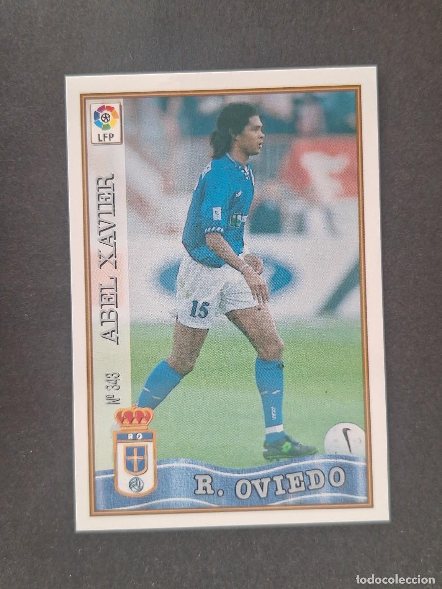 Figurine di Calcio: L1 ABEL XAVIER REAL OVIEDO 343 MUNDICROMO LAS FICHAS DE LA LIGA 1997 1998 97 98