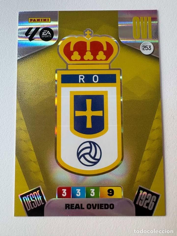Figurine di Calcio: Carta Escudo Oviedo 253 Adrenalyn 2025-26