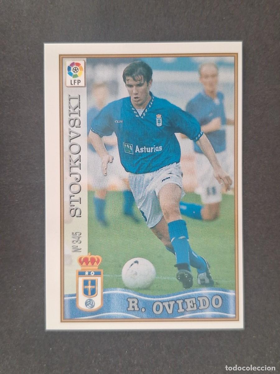 Figurine di Calcio: L1 STOJKOVSKI REAL OVIEDO 345 MUNDICROMO LAS FICHAS DE LA LIGA 1997 1998 97 98