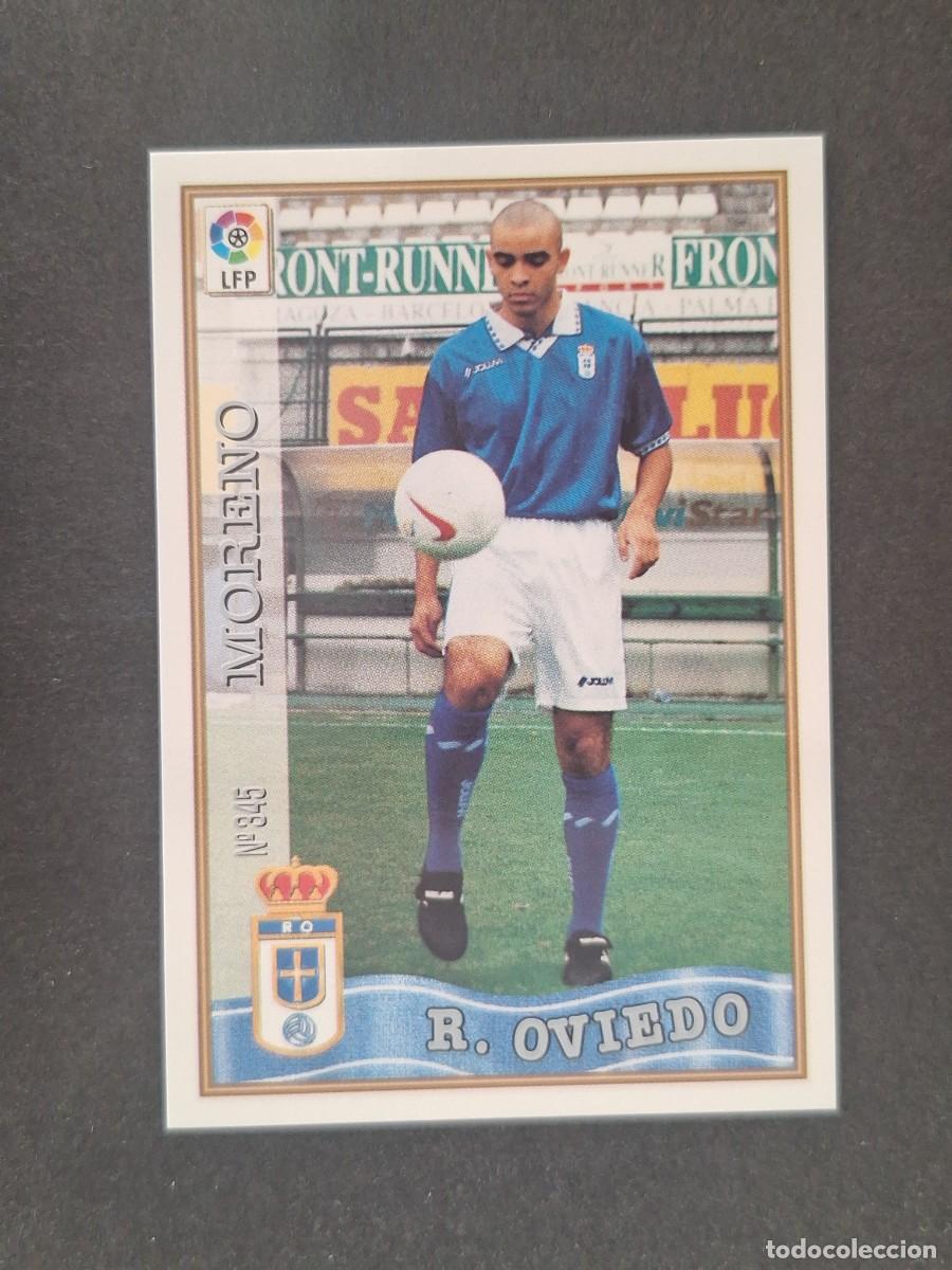 Figurine di Calcio: L1 MORENO REAL OVIEDO 345 MUNDICROMO LAS FICHAS DE LA LIGA 1997 1998 97 98