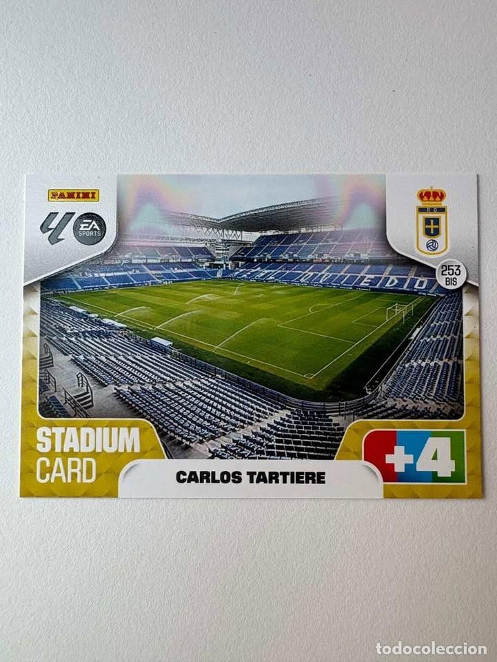 Figurine di Calcio: Carta Carlos Tartiere Stadium Card Oviedo 253bis Adrenalyn 2025-26