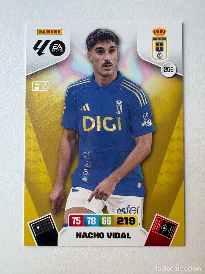Figurine di Calcio: Carta Nacho Vidal Oviedo 256 Adrenalyn 2025-26