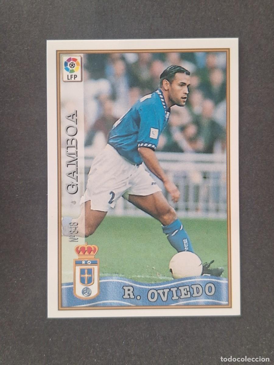 Figurine di Calcio: L1 GAMBOA REAL OVIEDO 348 MUNDICROMO LAS FICHAS DE LA LIGA 1997 1998 97 98