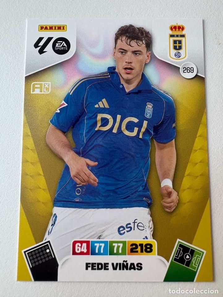 Fu&szlig;ball-Sticker: Carta Fede Vi&ntilde;as Oviedo 269 Adrenalyn 2025-26