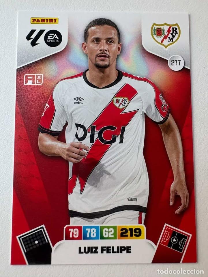 Cromos de f&uacute;tbol: Carta Luiz Felipe Rayo Vallecano 277 Adrenalyn 2025-26