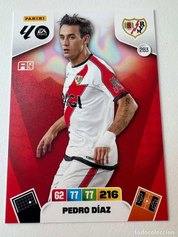 Cromos de f&uacute;tbol: Carta Pedro D&iacute;az Rayo Vallecano 283 Adrenalyn 2025-26