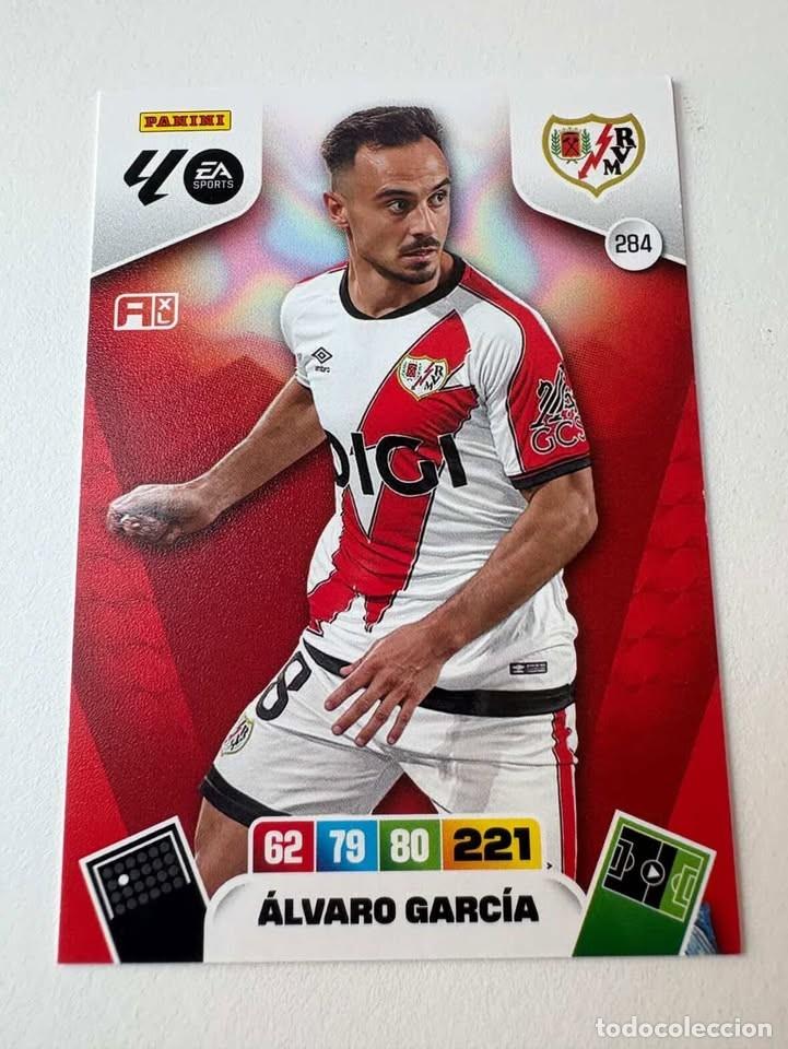 Cromos de f&uacute;tbol: Carta &Aacute;lvaro Garc&iacute;a Rayo Vallecano 284 Adrenalyn 2025-26