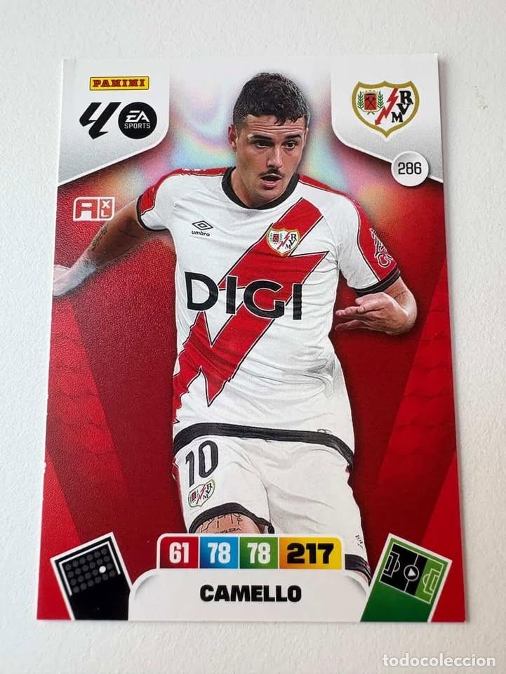 Cromos de f&uacute;tbol: Carta Camello Rayo Vallecano 286 Adrenalyn 2025-26