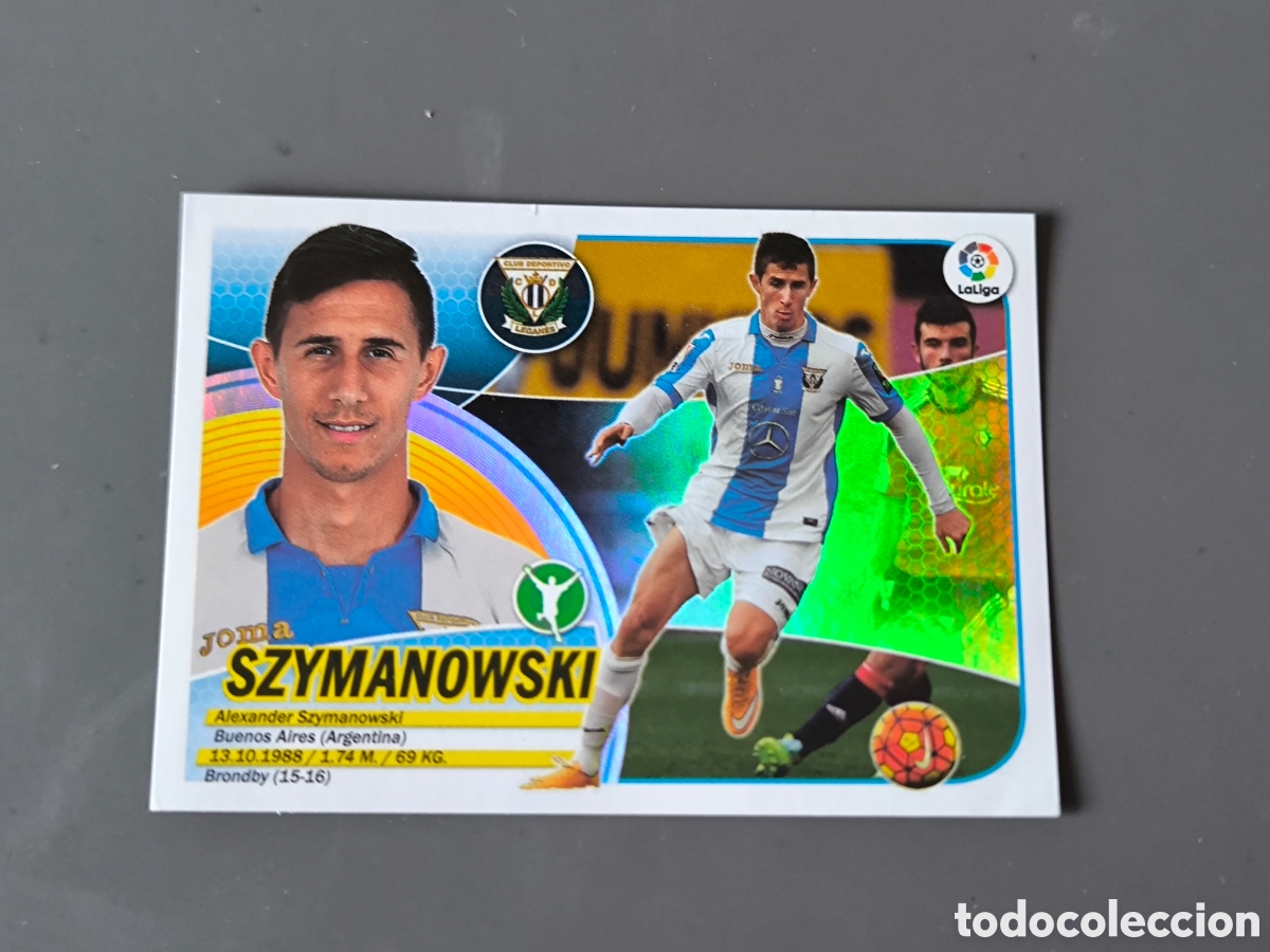 Cromos de f&uacute;tbol: SZYMANOWSKI 16 CD Legan&eacute;s Liga Este 16 17