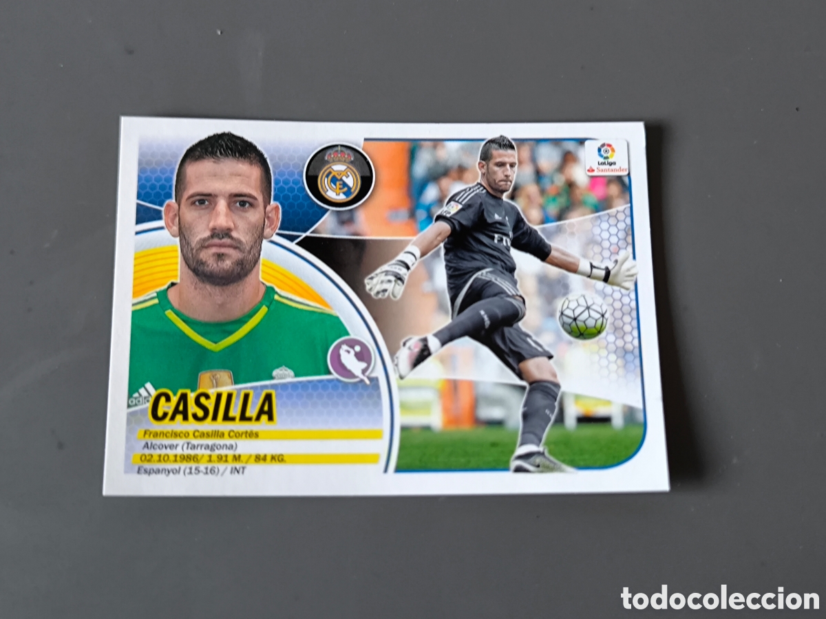 Fu&szlig;ball-Sticker: CASILLA 2 Real Madrid Liga Este 16 17