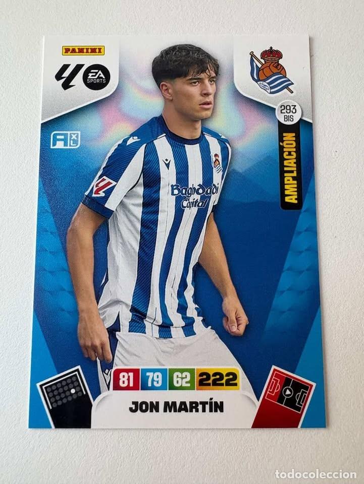 Fu&szlig;ball-Sticker: Carta Jon Mat&iacute;n Ampliaci&oacute;n Real Sociedad 293bis Adrenalyn 2025-26