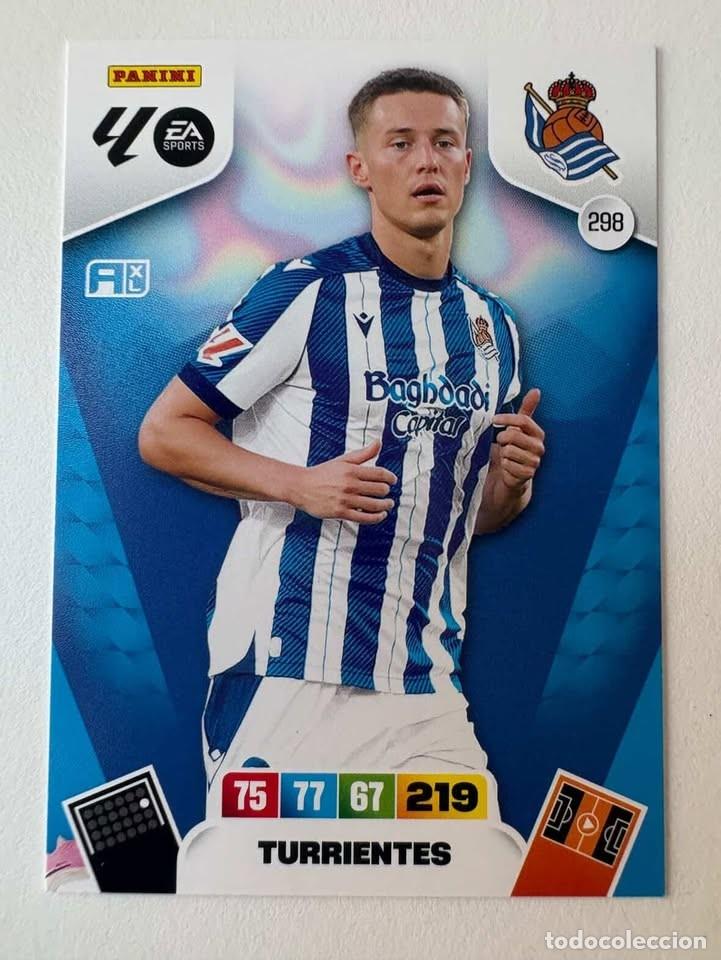 Fu&szlig;ball-Sticker: Carta Turrientes Real Sociedad 298 Adrenalyn 2025-26