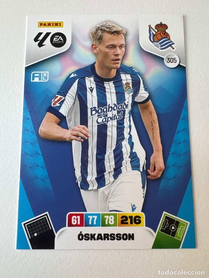 Fu&szlig;ball-Sticker: Carta &Oacute;skarsson Real Sociedad 305 Adrenalyn 2025-26