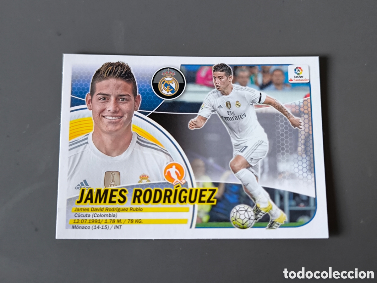 Cromos de f&uacute;tbol: JAMES RODR&Iacute;GUEZ 13 Real Madrid Liga Este 16 17