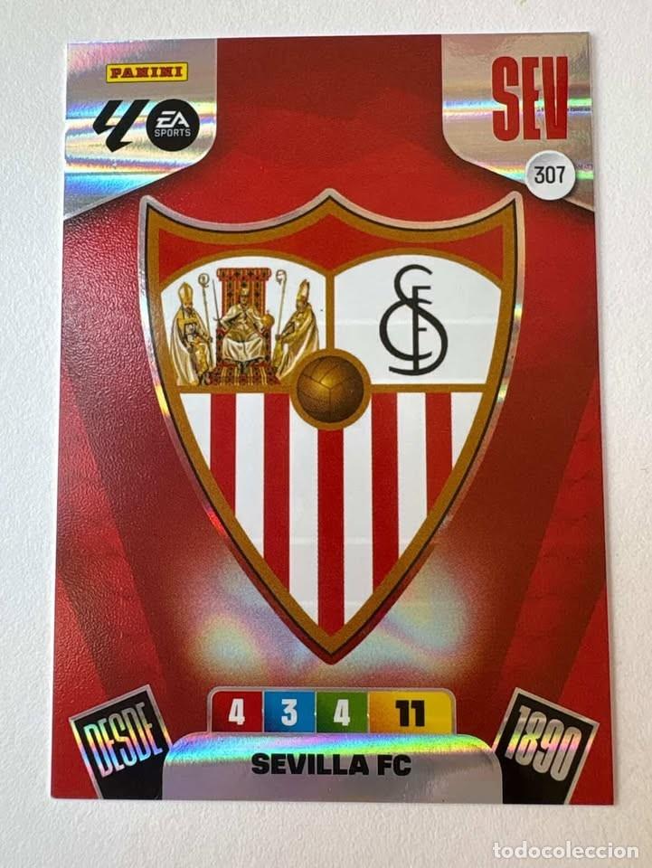 Cromos de f&uacute;tbol: Carta Escudo Sevilla 307 Adrenalyn 2025-26