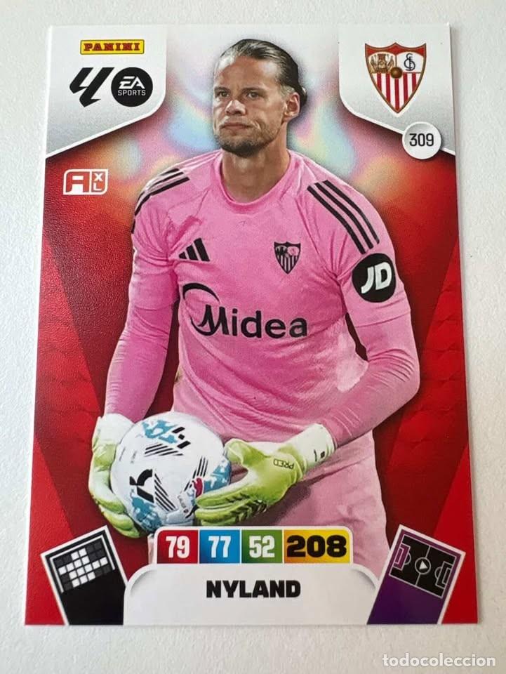 Cromos de f&uacute;tbol: Carta Nyland Sevilla 309 Adrenalyn 2025-26