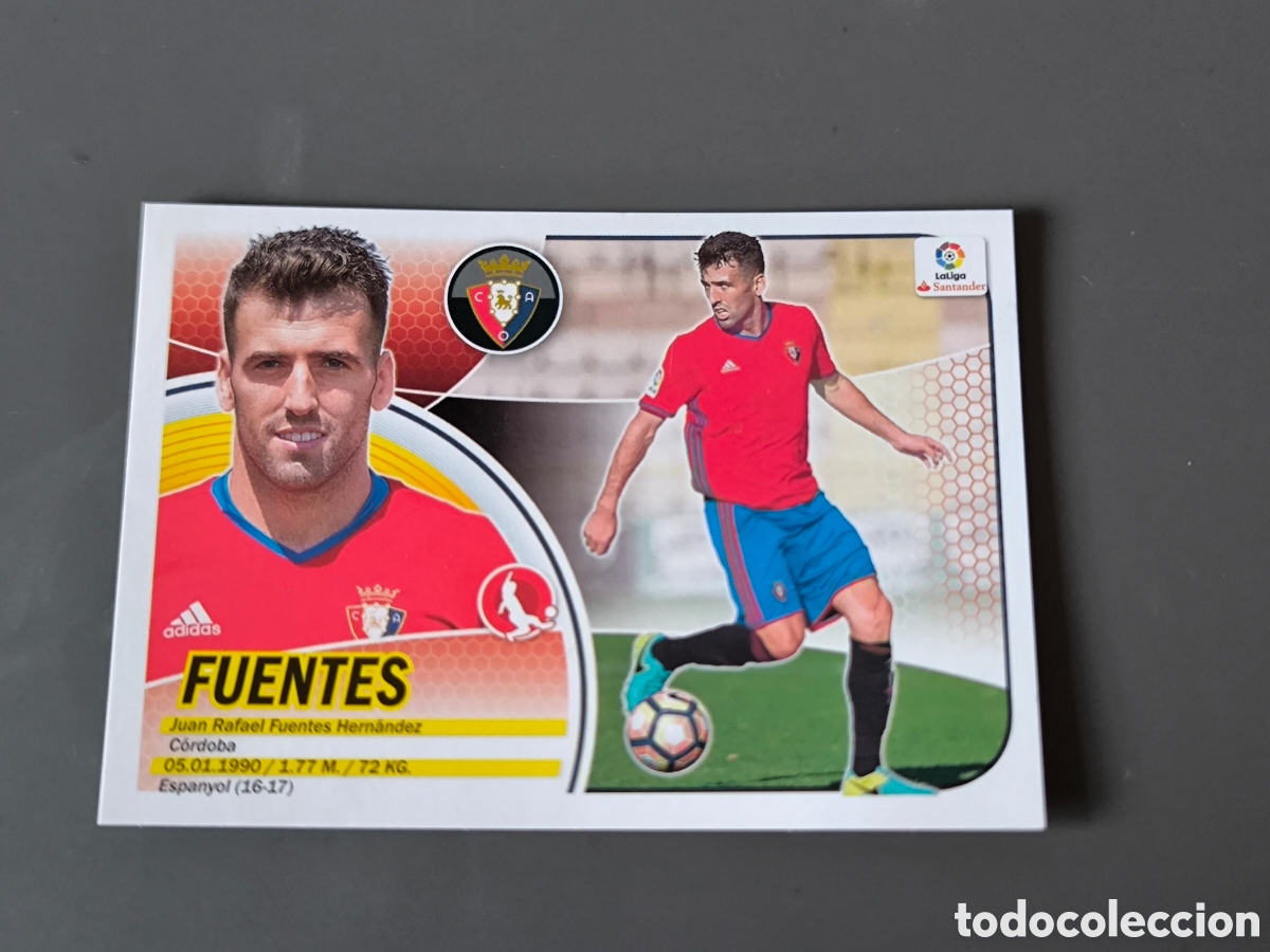 Cromos de f&uacute;tbol: FUENTES Coloca At Osasuna Liga Este 16 17