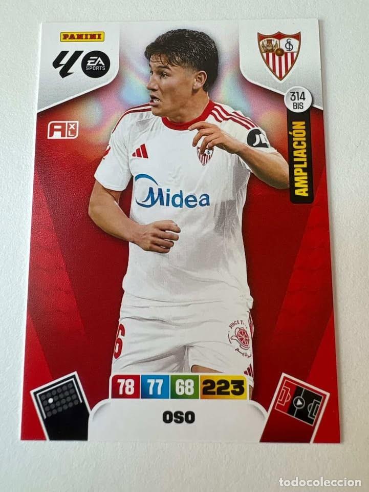 Cromos de f&uacute;tbol: Carta Oso Nuevo Fichaje Sevilla 314bis Adrenalyn 2025-26