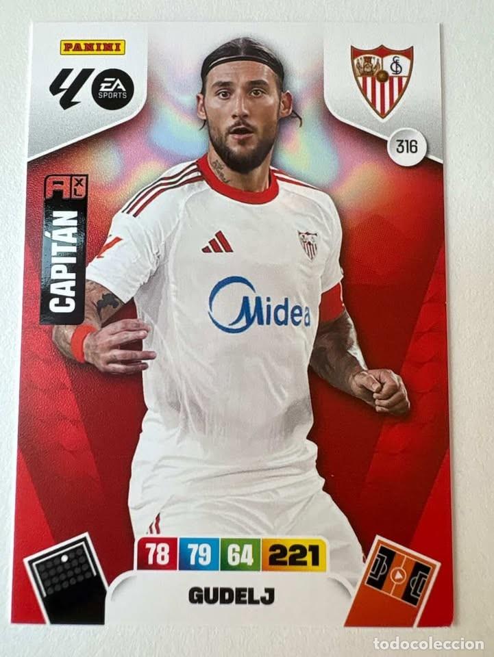 Cromos de f&uacute;tbol: Carta Gudelj Sevilla 316 Adrenalyn 2025-26