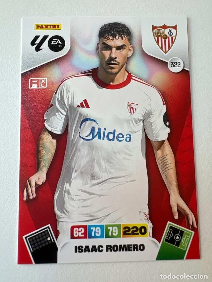 Cromos de f&uacute;tbol: Carta Isaac Romero Sevilla 322 Adrenalyn 2025-26