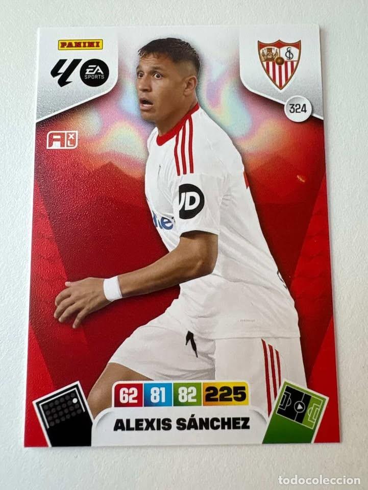 Cromos de f&uacute;tbol: Carta Alexis Sanchez Sevilla 324 Adrenalyn 2025-26