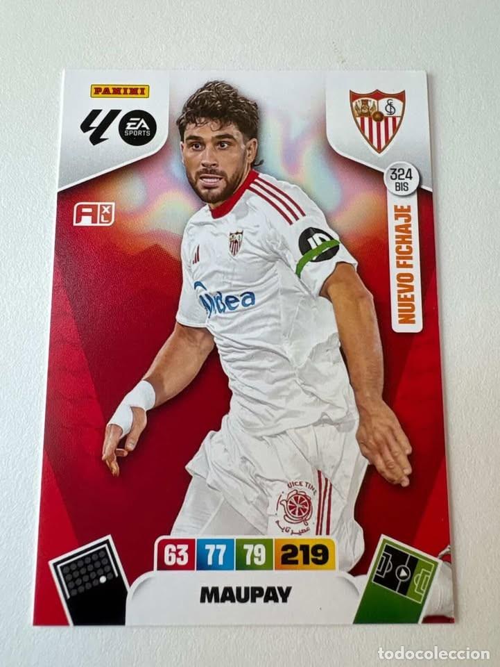 Cromos de f&uacute;tbol: Carta Maupay Sevilla 324bis Adrenalyn 2025-26